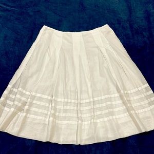 White cotton aline skirt